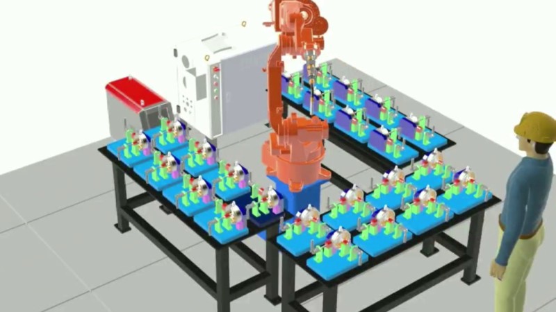 Mwelding Technology - Welding Robot Animation Demo